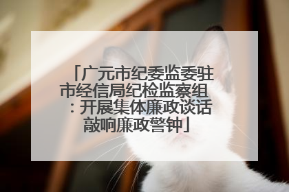 广元市纪委监委驻市经信局纪检监察组：开展集体廉政谈话 敲响廉政警钟