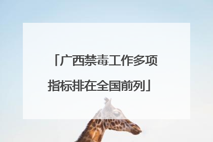 广西禁毒工作多项指标排在全国前列