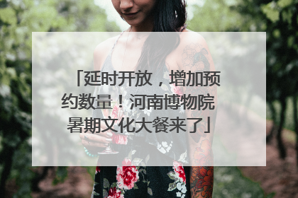 延时开放，增加预约数量！河南博物院暑期文化大餐来了