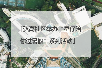 弘高社区举办“星仔陪你过暑假”系列活动