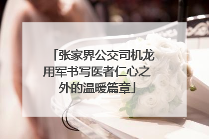 张家界公交司机龙用军书写医者仁心之外的温暖篇章