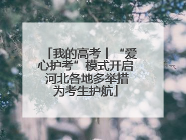我的高考丨“爱心护考”模式开启 河北各地多举措为考生护航