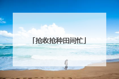 抢收抢种田间忙