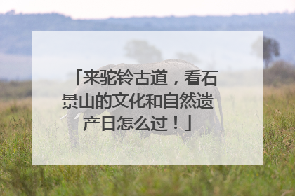 来驼铃古道，看石景山的文化和自然遗产日怎么过！