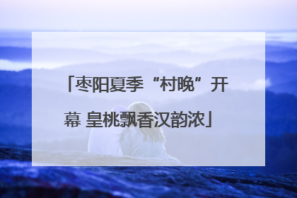 枣阳夏季“村晚”开幕 皇桃飘香汉韵浓