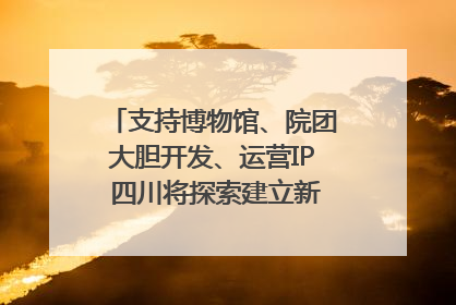 支持博物馆、院团大胆开发、运营IP 四川将探索建立新的收入分配激励机制｜新闻发布最前线