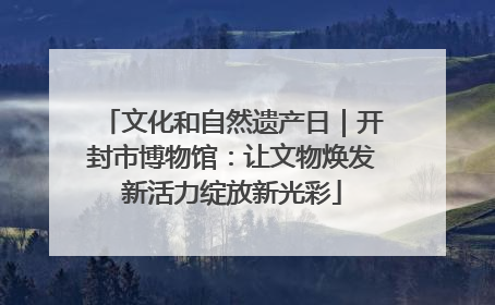 文化和自然遗产日｜开封市博物馆：让文物焕发新活力绽放新光彩