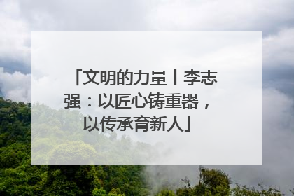 文明的力量丨李志强：以匠心铸重器，以传承育新人