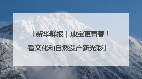 新华鲜报｜瑰宝更青春！看文化和自然遗产新光彩