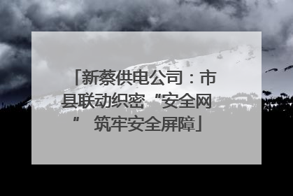 新蔡供电公司：市县联动织密“安全网” 筑牢安全屏障