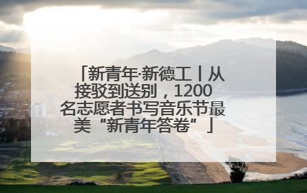 新青年·新德工丨从接驳到送别，1200名志愿者书写音乐节最美“新青年答卷”