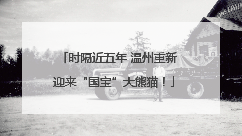 时隔近五年 温州重新迎来“国宝”大熊猫！