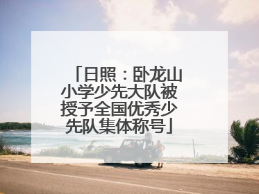 日照：卧龙山小学少先大队被授予全国优秀少先队集体称号