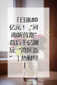 日涨80亿元！“河南新首富”背后千亿潮玩“湾区造”｜热财经