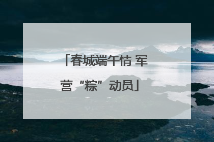 春城端午情 军营“粽”动员