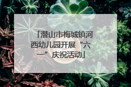 潜山市梅城镇河西幼儿园开展“六一”庆祝活动