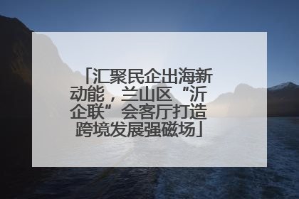 汇聚民企出海新动能，兰山区“沂企联”会客厅打造跨境发展强磁场