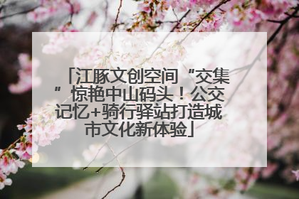 江豚文创空间“交集”惊艳中山码头！公交记忆+骑行驿站打造城市文化新体验