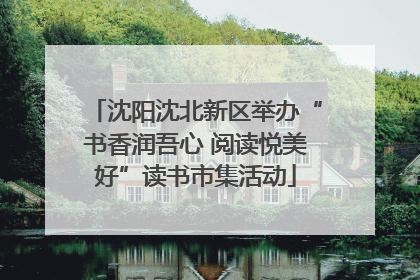 沈阳沈北新区举办“书香润吾心 阅读悦美好”读书市集活动