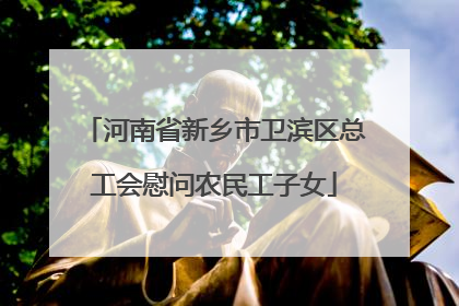 河南省新乡市卫滨区总工会慰问农民工子女