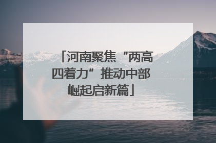 河南聚焦“两高四着力”推动中部崛起启新篇