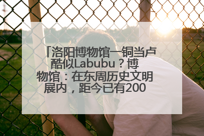 洛阳博物馆一铜当卢酷似Labubu？博物馆：在东周历史文明展内，距今已有2000多年历史