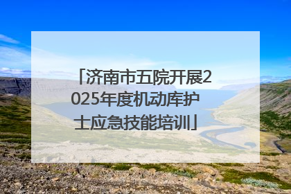 济南市五院开展2025年度机动库护士应急技能培训