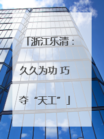 浙江乐清：久久为功 巧夺“天工”