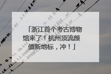 浙江首个考古博物馆来了！杭州顶流颜值新地标，冲！