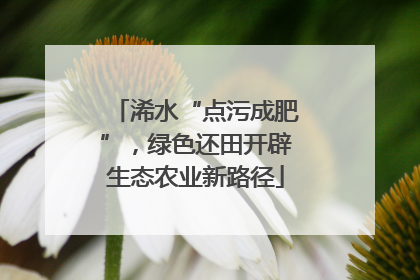 浠水“点污成肥”，绿色还田开辟生态农业新路径