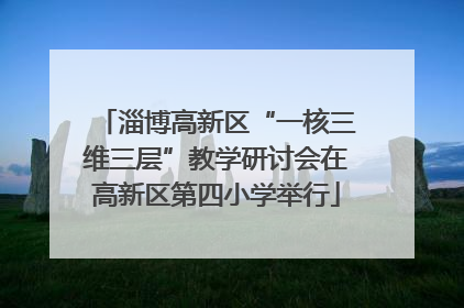 淄博高新区“一核三维三层”教学研讨会在高新区第四小学举行