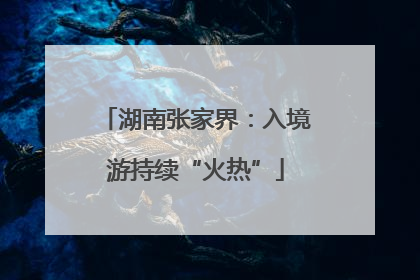 湖南张家界：入境游持续“火热”