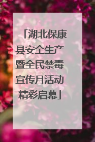 湖北保康县安全生产暨全民禁毒宣传月活动精彩启幕