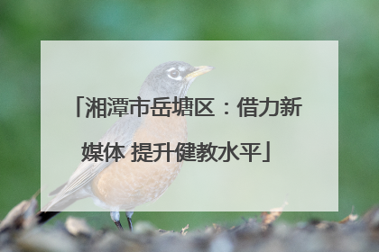 湘潭市岳塘区：借力新媒体 提升健教水平