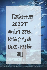 漯河开展2025年全市生态环境综合行政执法业务培训