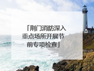 荆门消防深入重点场所开展节前专项检查