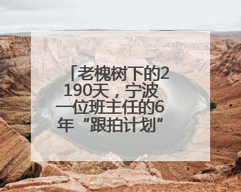 老槐树下的2190天，宁波一位班主任的6年“跟拍计划”最终完成