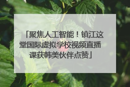 聚焦人工智能！镇江这堂国际虚拟学校视频直播课获韩美伙伴点赞