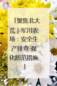 聚焦北大荒｜军川农场：安全生产排查 强化防范措施