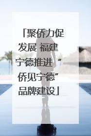聚侨力促发展 福建宁德推进“侨见宁德”品牌建设