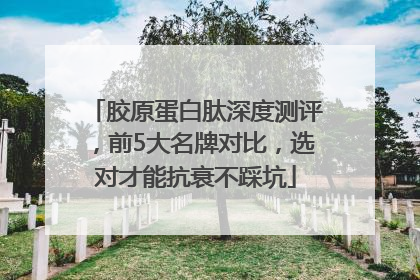 胶原蛋白肽深度测评，前5大名牌对比，选对才能抗衰不踩坑