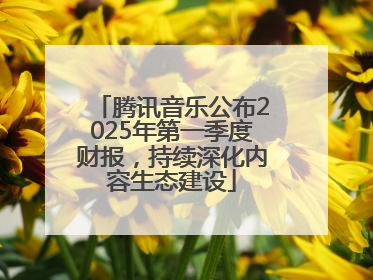 腾讯音乐公布2025年第一季度财报，持续深化内容生态建设