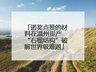 诺奖点赞的材料在温州量产 “石榴结构”破解世界级难题