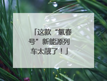 这款“氢春号”新能源列车太靓了！
