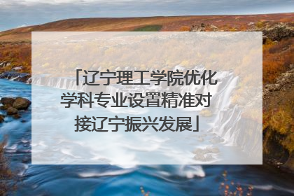 辽宁理工学院优化学科专业设置精准对接辽宁振兴发展