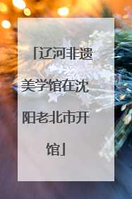 辽河非遗美学馆在沈阳老北市开馆