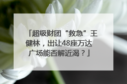 超级财团“救急”王健林，出让48座万达广场能否解近渴？