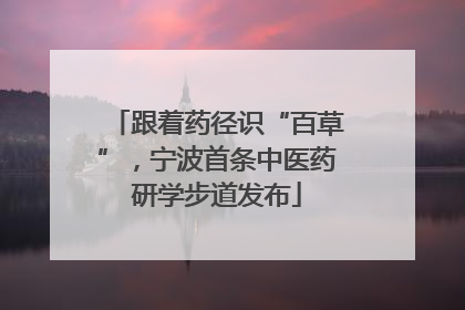 跟着药径识“百草”，宁波首条中医药研学步道发布