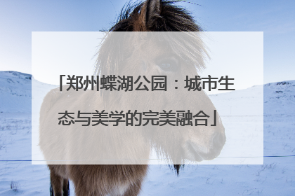 郑州蝶湖公园：城市生态与美学的完美融合