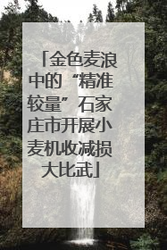 金色麦浪中的“精准较量”石家庄市开展小麦机收减损大比武
